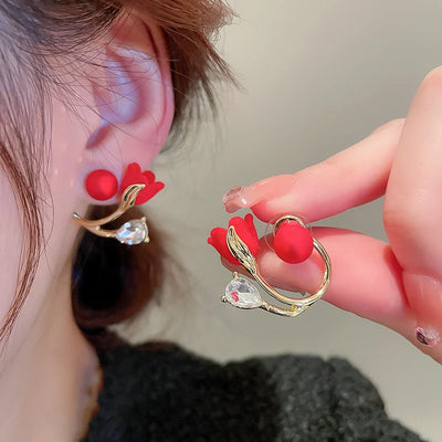 Elegant Tulip Flower Versatile Earrings: Transform Your Style Seamlessly