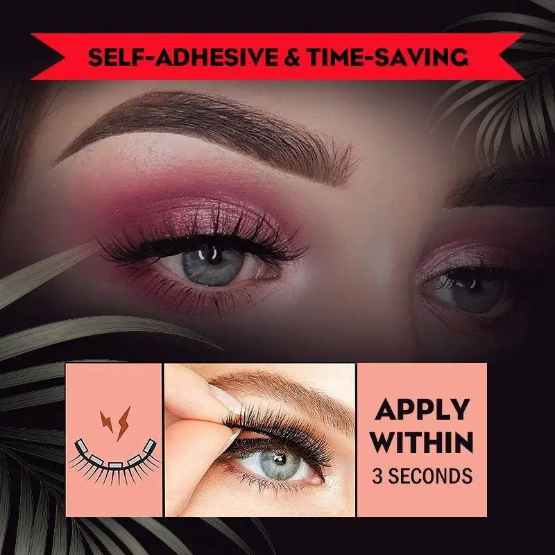 Effortless Glam: Reusable Self-adhesive Eyelashes