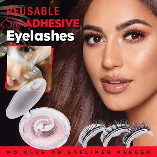 Effortless Glam: Reusable Self-adhesive Eyelashes