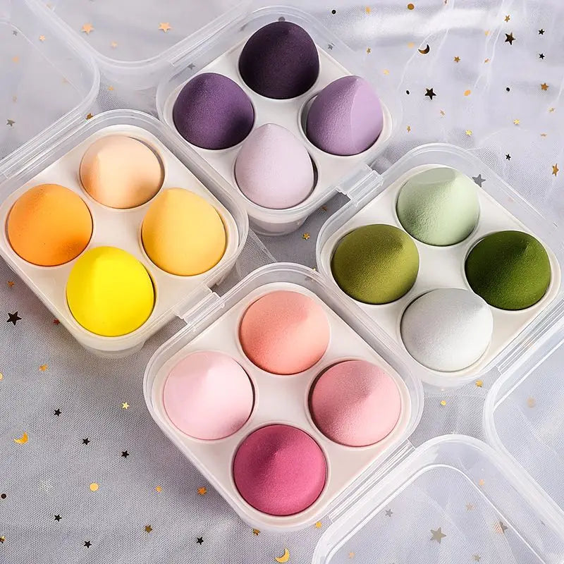 Flawless Finish Beauty Egg Makeup Blender - 4 Piece Set